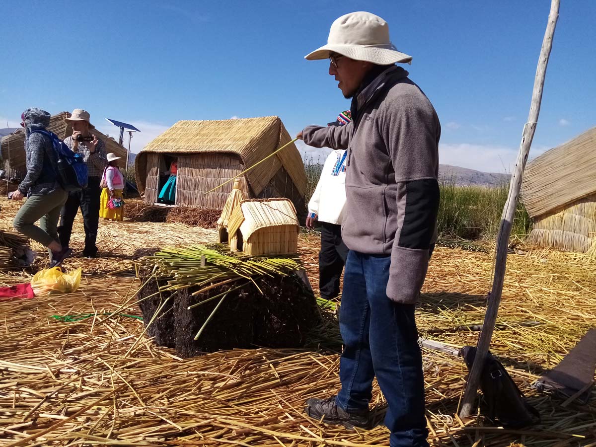 Local man Titikaka Uros