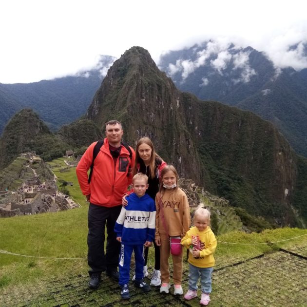 Machu Picchu with client