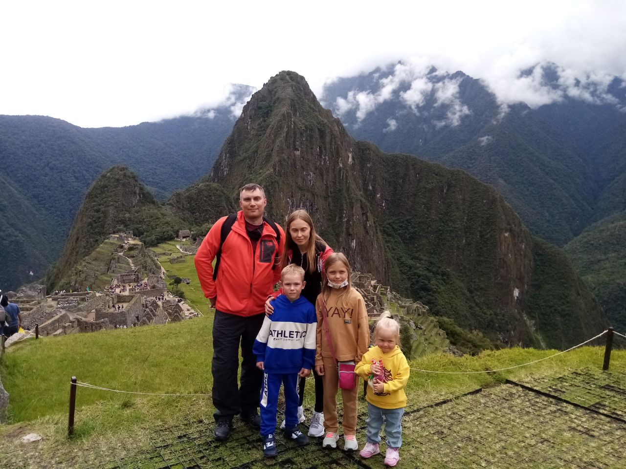 Machu Picchu with client